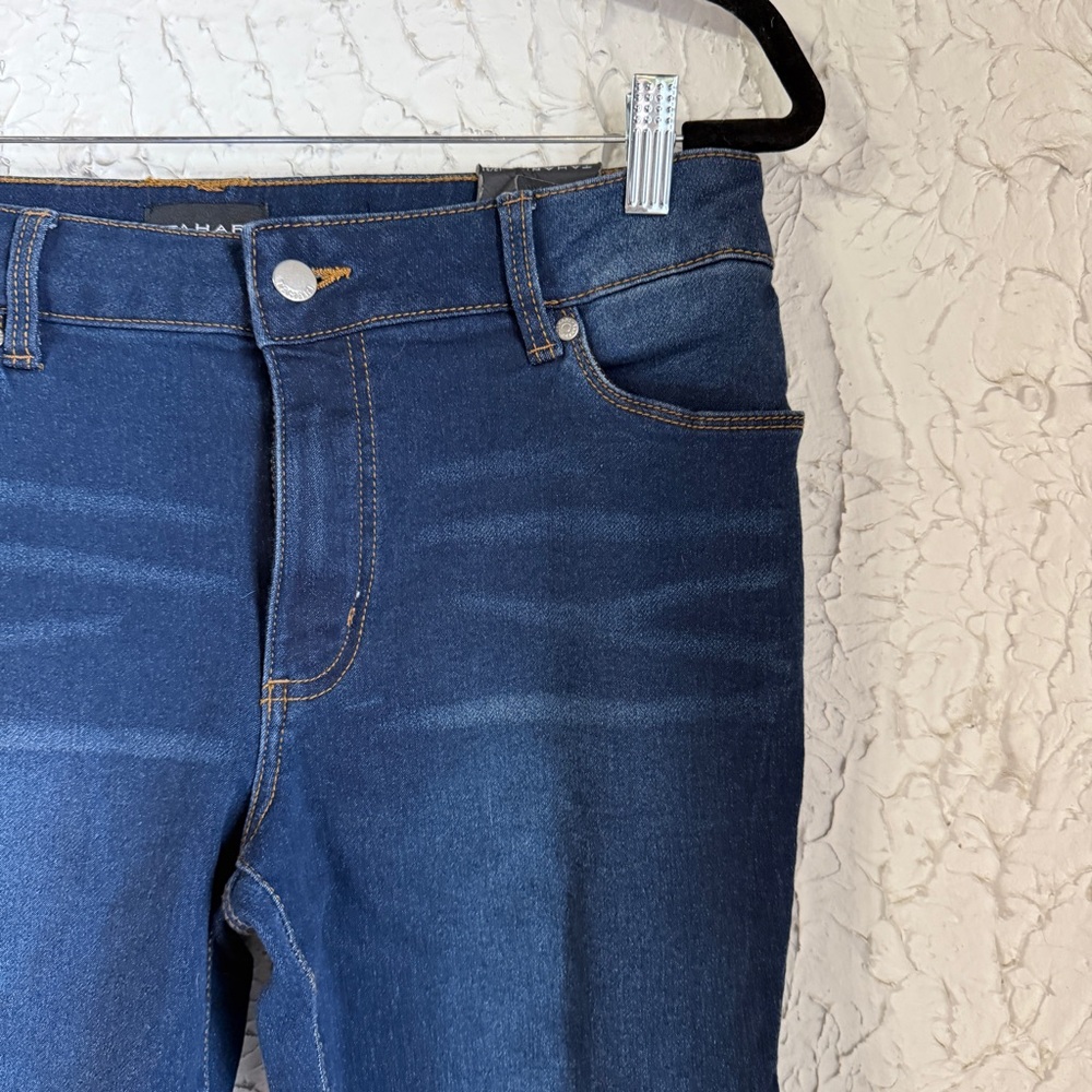 Tahari Women's Deep Indigo Ankle Jeans - Picture 2 of 10